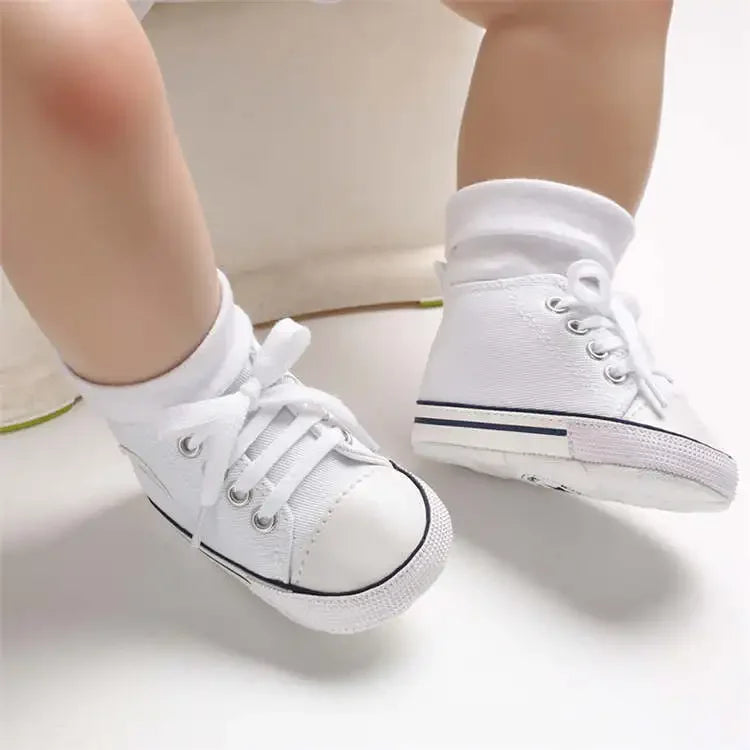 Canvas Sneakers Baby Boys Girls Shoes First Walkers Infant Toddler Anti-Slip Soft Sole Classical Newborn Baby Shoes 0-18 Months