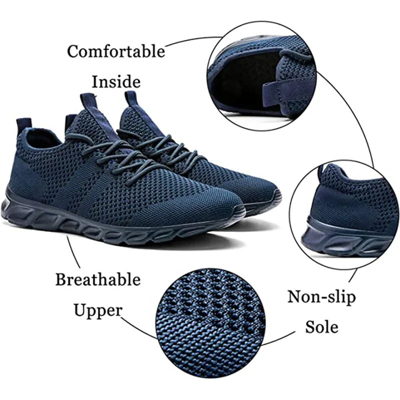 Hot Sale Light Running Shoes Comfortable Casual Men's Sneaker Breathable Non-slip Wear-resistant Outdoor Walking Men Sport Shoes