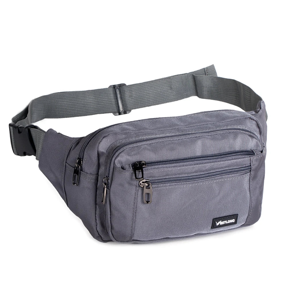 Waist Pack Casual Functional Fashion Men Waterproof Fanny Pack Women Belt Bum Bag Male Phone Wallet Pouch Bags Unisex 98011