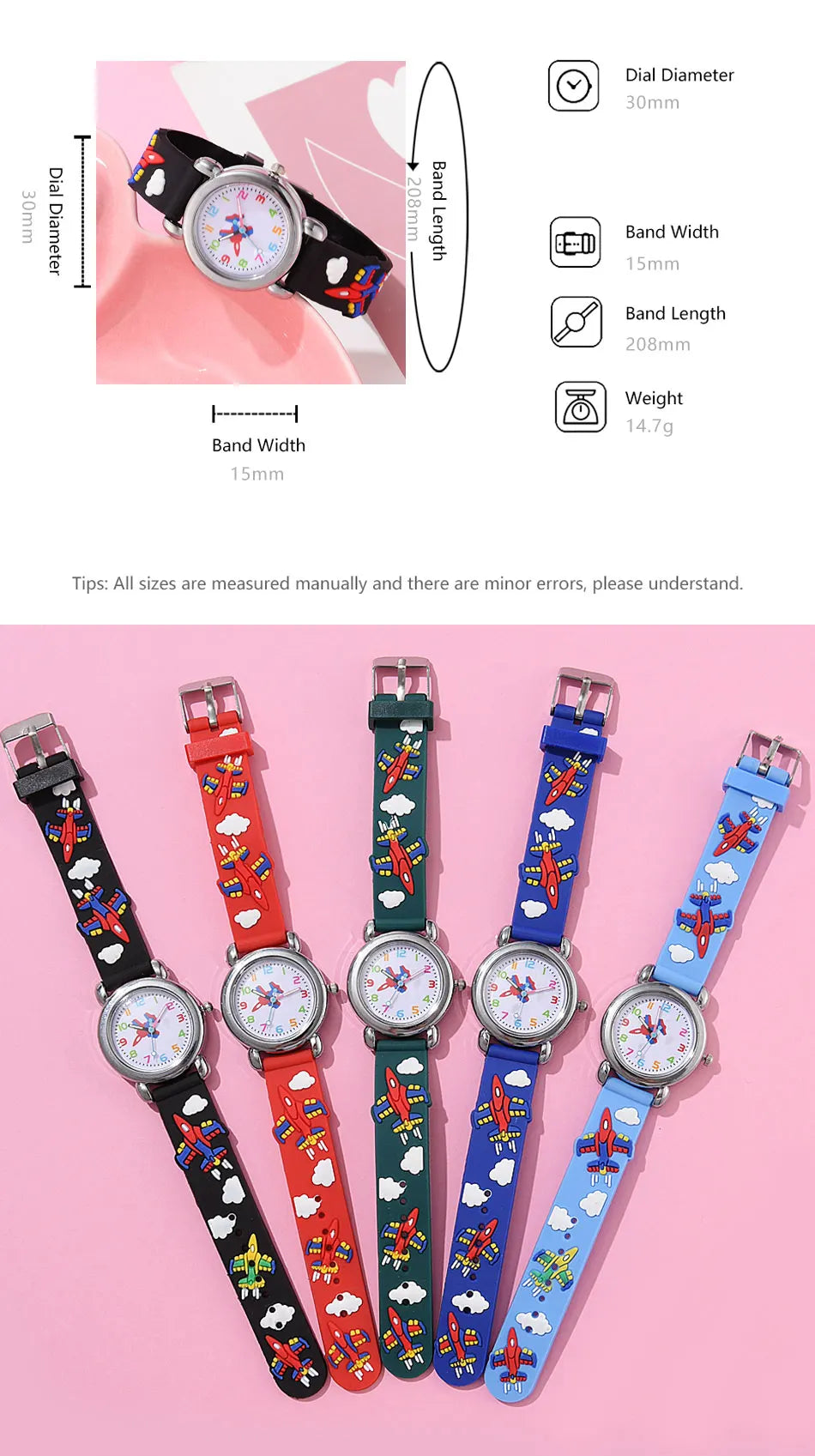 Fashion Children Watches Silicone Quartz Wristwatch Birthday Gift Kid Girl Boy Study Time Girl Watch Reloj