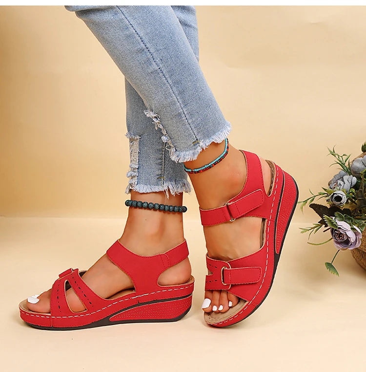 2024 Women Sandals Summer Shoes Open Toe Shoes Woman Plus Size Women Shoe Wedge Sandals Women Ladies Party Female Footwear