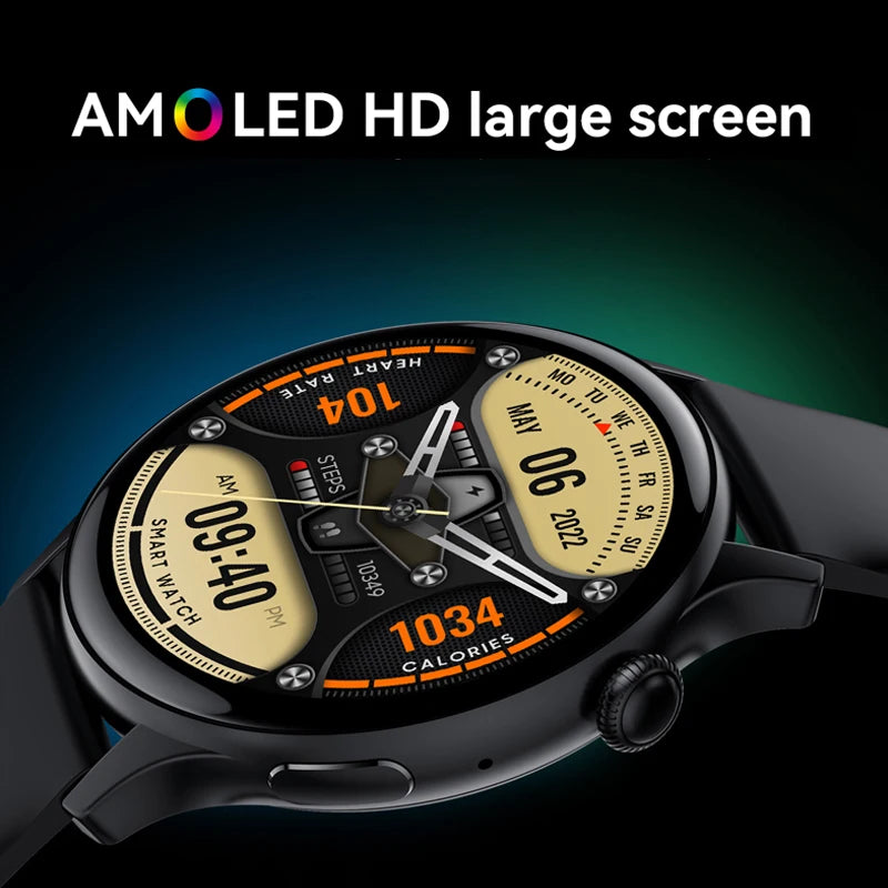 2024 True AMOLED Smart Watch Ladies Screen Always Show Time 466*466 HD Health Tracker Voice Calling Smartwatch Women For Xiaomi