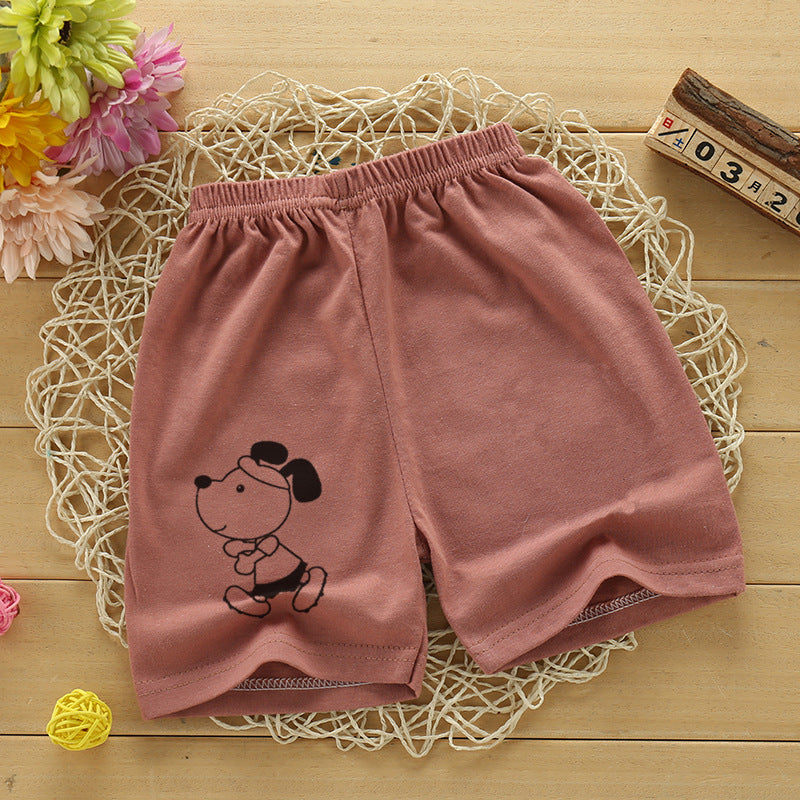 Children Shorts for Boys Girls Kids Clothes Cotton Solid Breathable Summer Baby Short Pants Casual Sports Beach Shorts Elastic