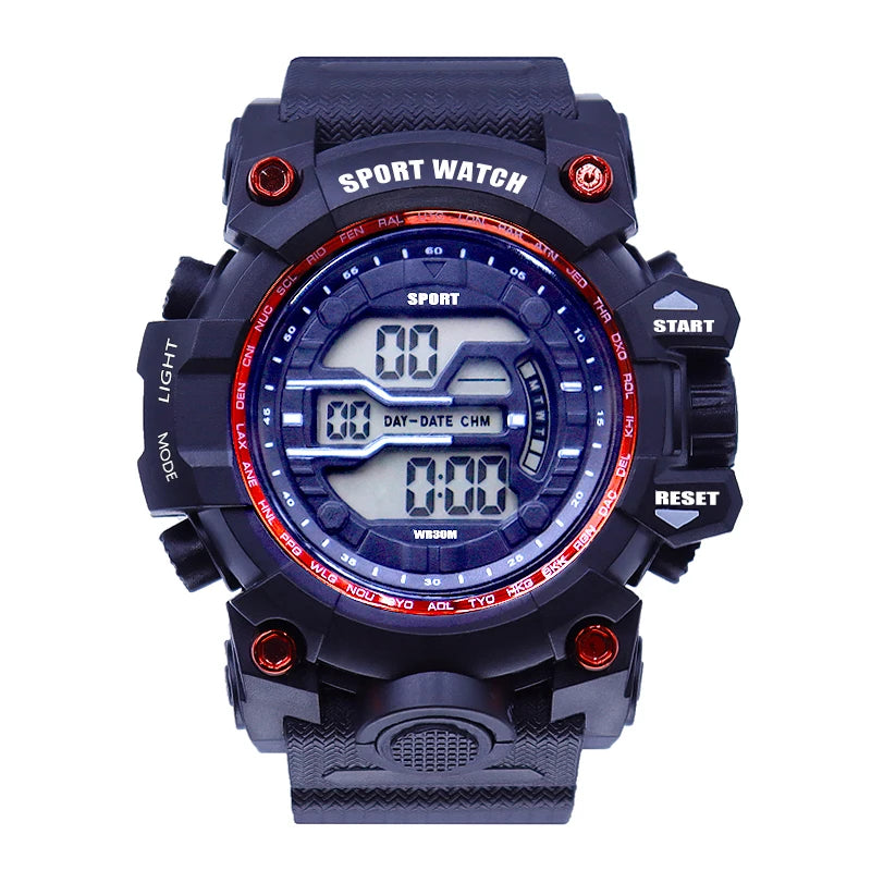 YIKAZE Y03 Men's Digital Watch Waterproof Luminous Men Sports Watches Date Army Military Electronic Wristwatch Relogio Masculino