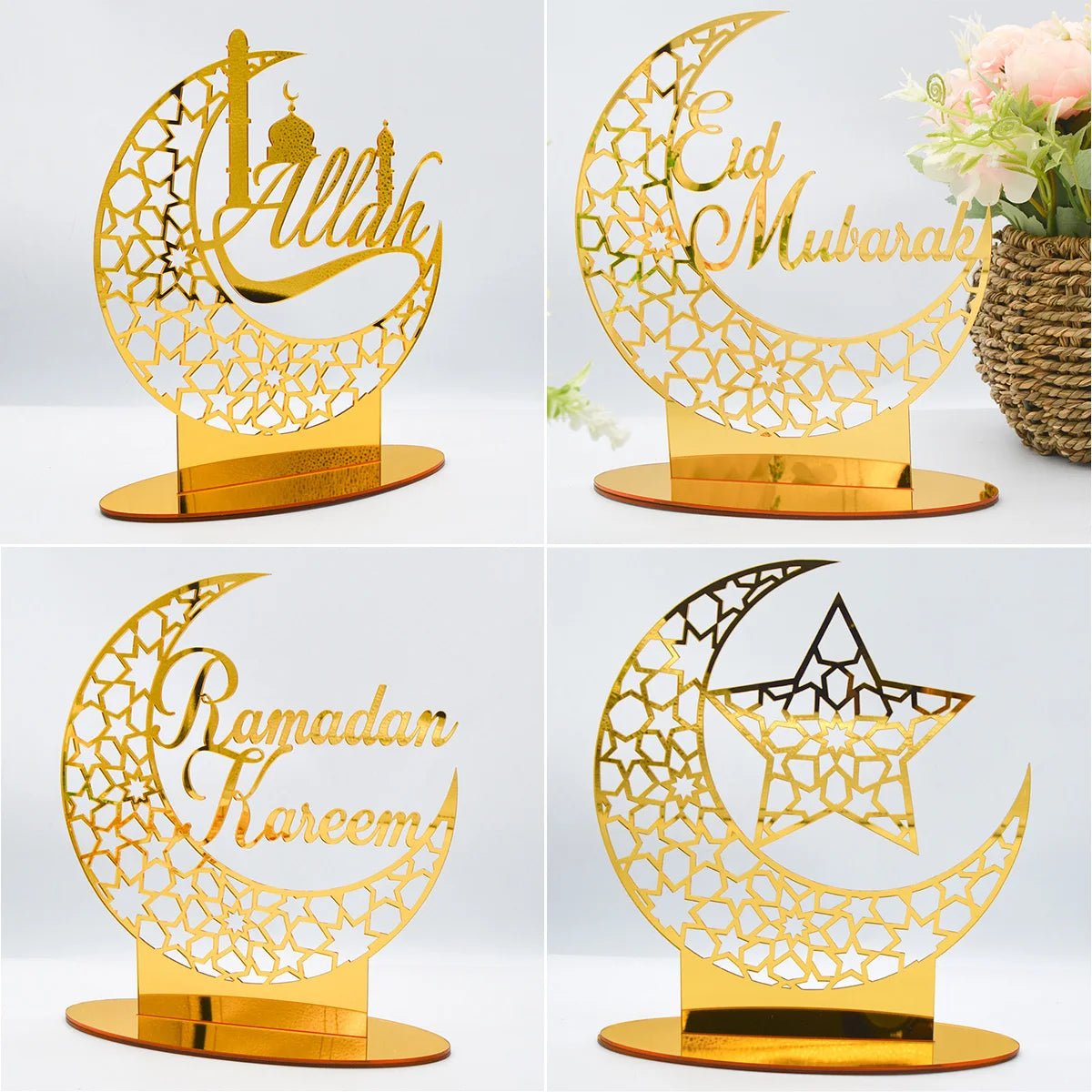 Eid Mubarak Ornaments Ramadan Decortion for Home 2025 Islam Muslim Party Supplies Ramadan Kareem Aid Eid al-Fitr Decor Kid Gifts