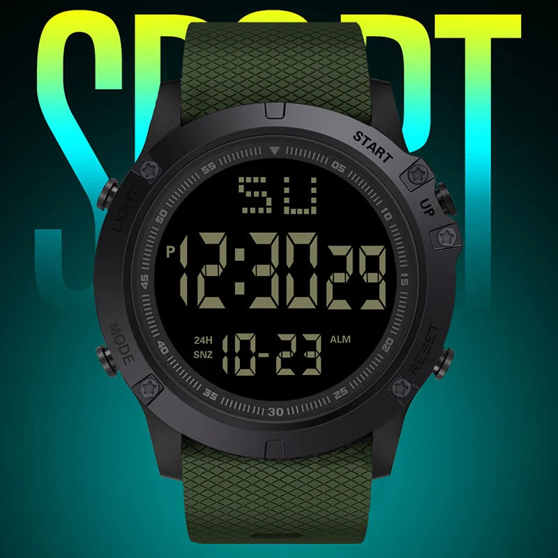 Y08 Men Sports Watch Multifunction Military Men's Sports Watch Waterproof Luminous LED Digital Electronic Wristwatch for Kid