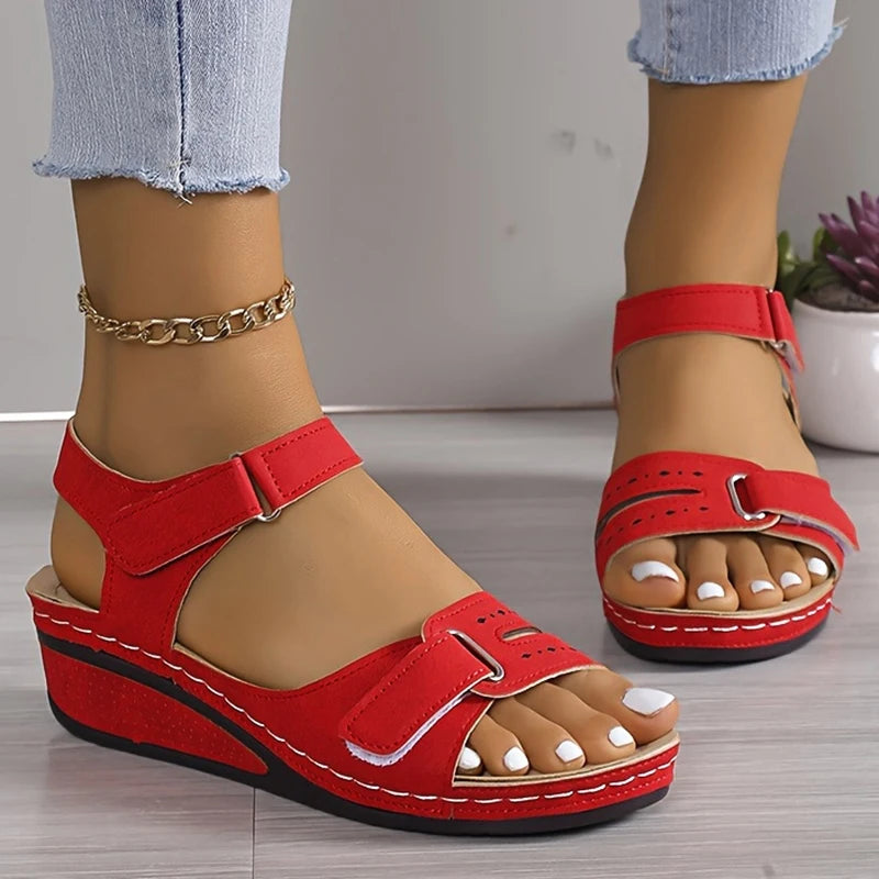 2024 Women Sandals Summer Shoes Open Toe Shoes Woman Plus Size Women Shoe Wedge Sandals Women Ladies Party Female Footwear