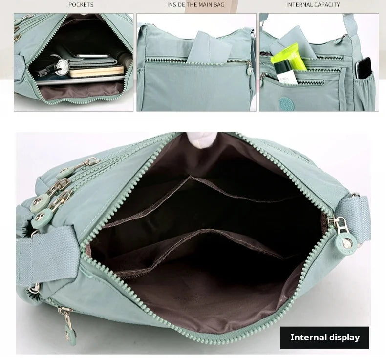 Shoulder Bag Crossbody Bag for Women Messenger Bags Waterproof Nylon Ladies Handbag