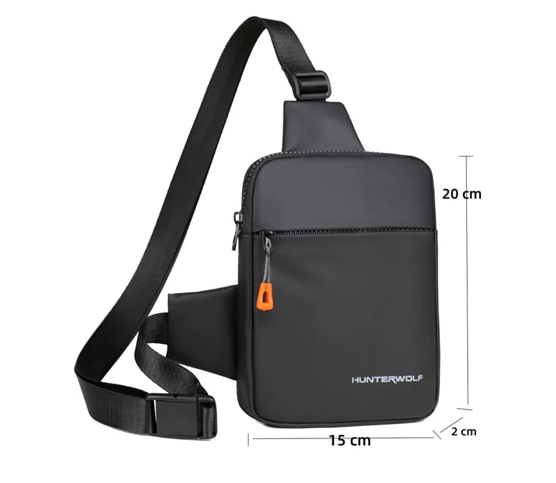 Multi-functional Men Chest Bag Outdoor Travel Bag For Men Casual Crossbody Sling Bag Small Backpack Running Cycling Chest Bag