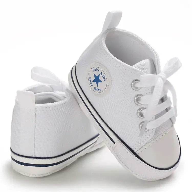 Canvas Sneakers Baby Boys Girls Shoes First Walkers Infant Toddler Anti-Slip Soft Sole Classical Newborn Baby Shoes 0-18 Months