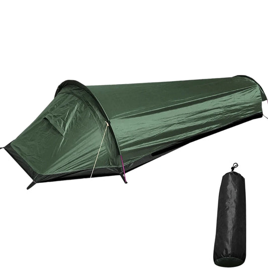 Backpacking Tent Outdoor Hiking Camping Sleeping Bag Tent Waterproof Lightweight Single Person Tent