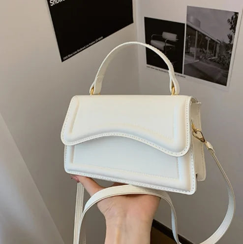 Fashion new women's bag shoulder bag small fresh simple small square bag summer solid color handbag diagonal bag a package