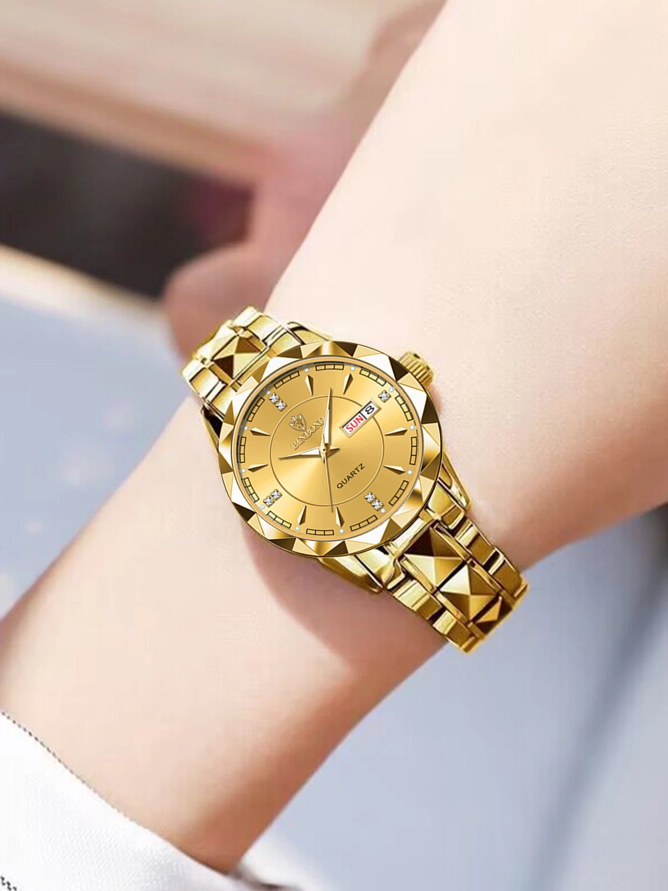 BINBONG Women Watches Luxury Fashion Ladies Quartz Watch Waterproof Luminous Date Stainless Wristwatch Girlfriend Lovers Gift