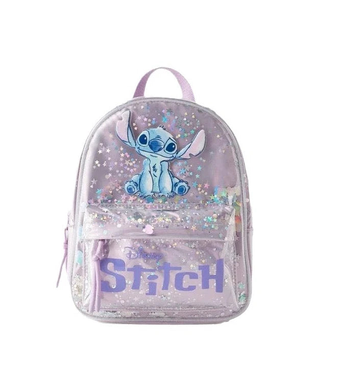 New Disney cartoon Stitch sequin Backpack bag Kindergarten school bag lady girls ball birthday gift