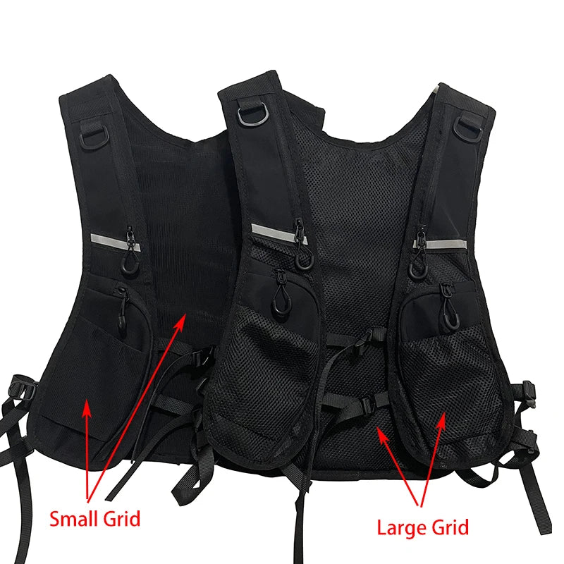 Hip-hop Streetwear Chest Rig Bag for Men Fashion Waterproof Tactical Vest Chest Packs Function Storage Backpack Nylon Pockets