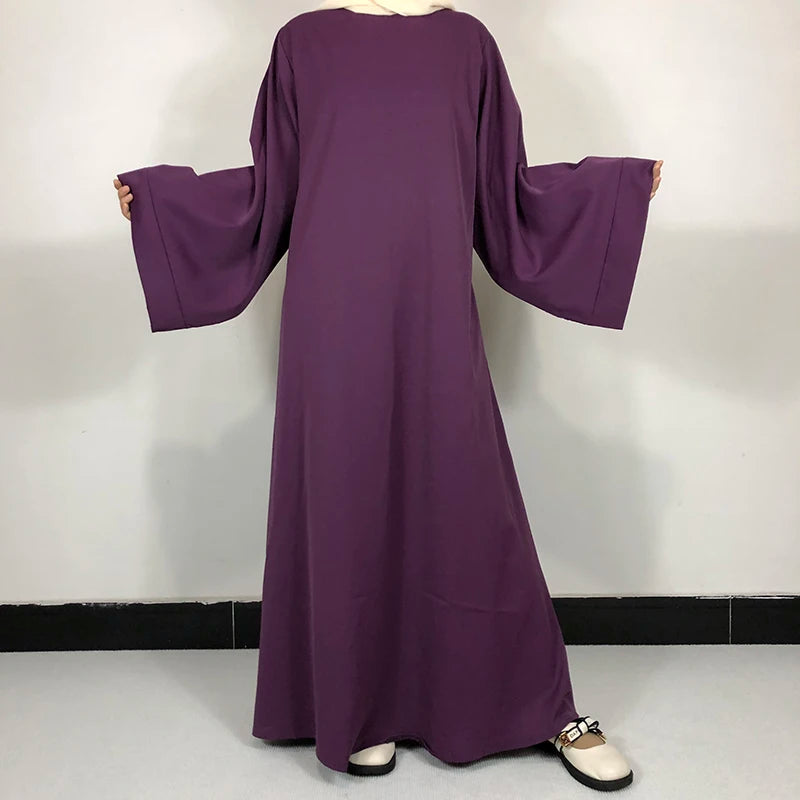 15 Colors Basic Plain Nida Abaya With Free Belt High Quality Muslim Women Modest Simple Dress EID Ramadan Islamic Clothing