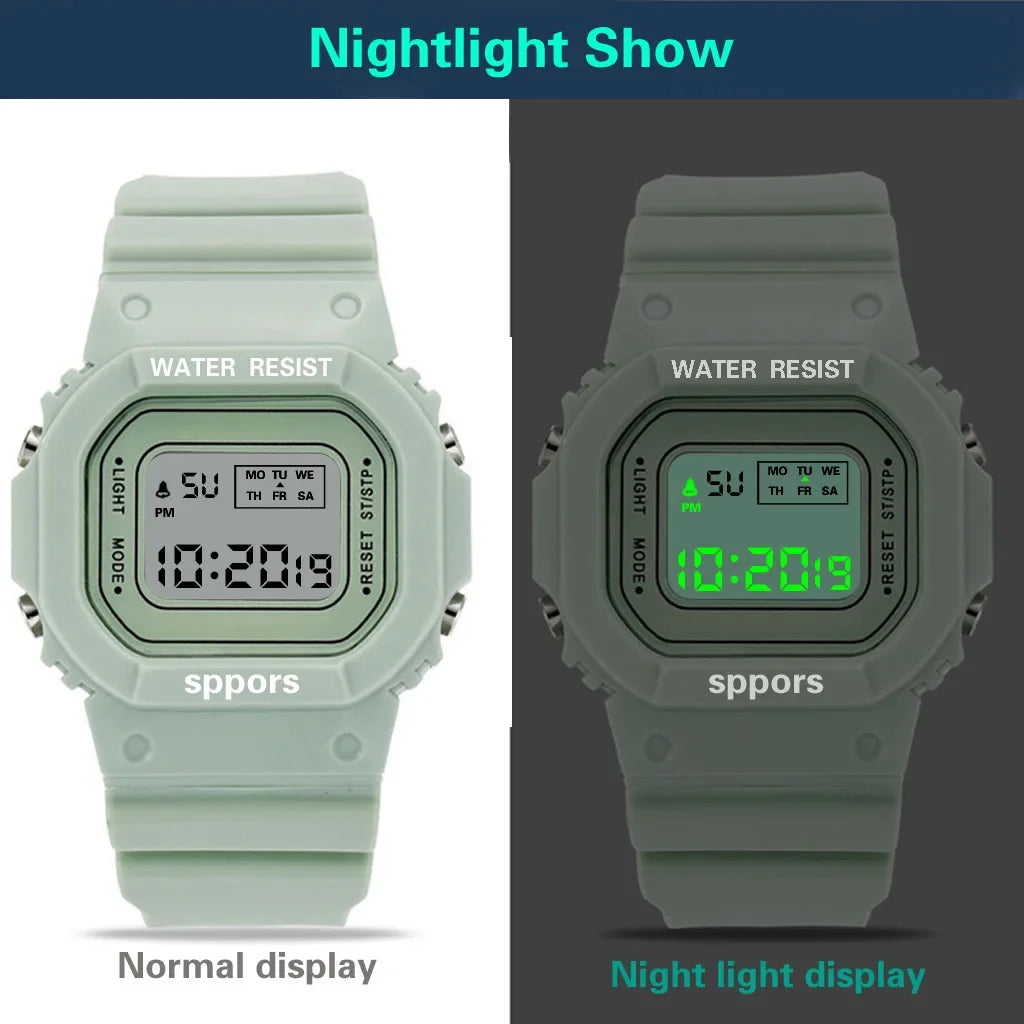 Fashion Silicone Jelly Women Watches Waterproof Sport Watch For Women Men Reloj Digital Mujer Relogio Feminino Ladies Clock