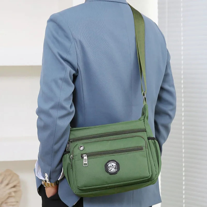 2024 Men's Messenger Bag Crossbody Shoulder Bags Men Small Sling Pack For Work Business Waterproof Oxford Packs Satchel Purse