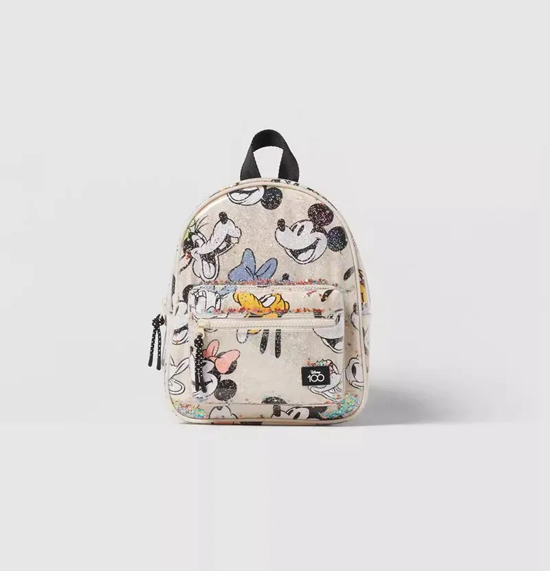 27X21X10 cm Disney cartoon Mickey Mouse  New  Kids  Backpack Mini Schoolbag  Girls and Boys  Cute Shoulder Bag