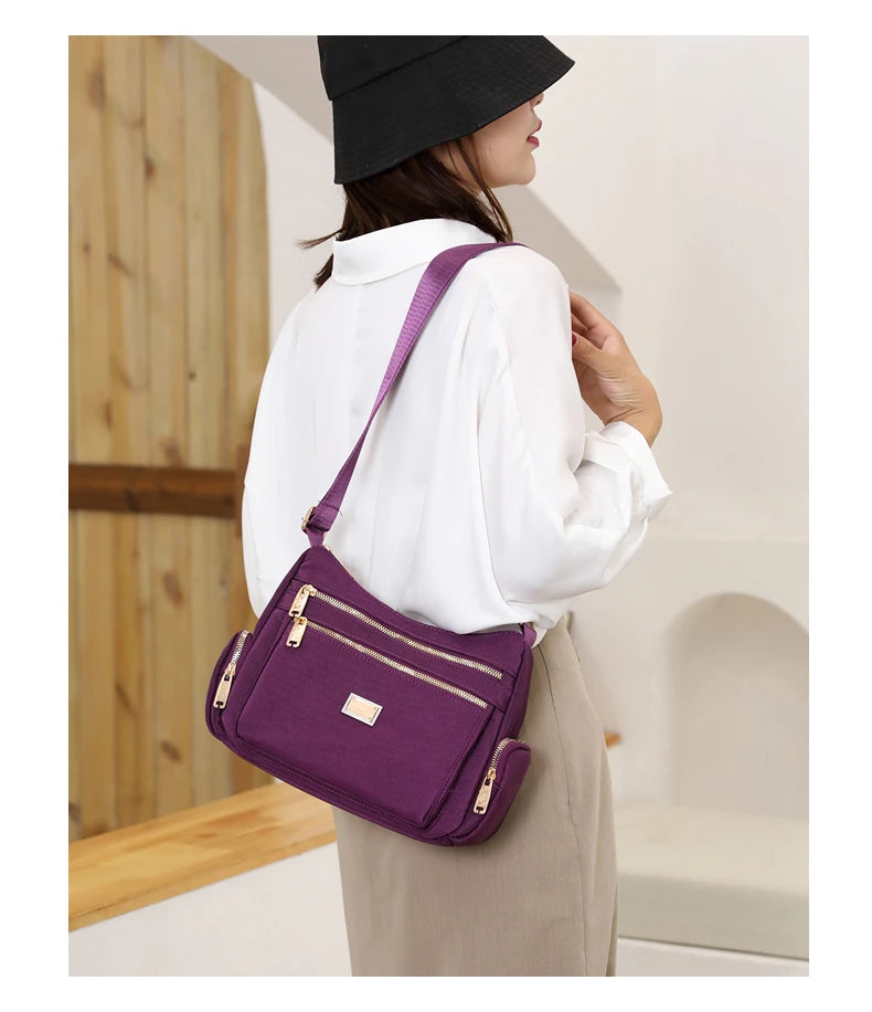 Shoulder Bag Crossbody Bag for Women Messenger Bags Waterproof Nylon Ladies Handbag