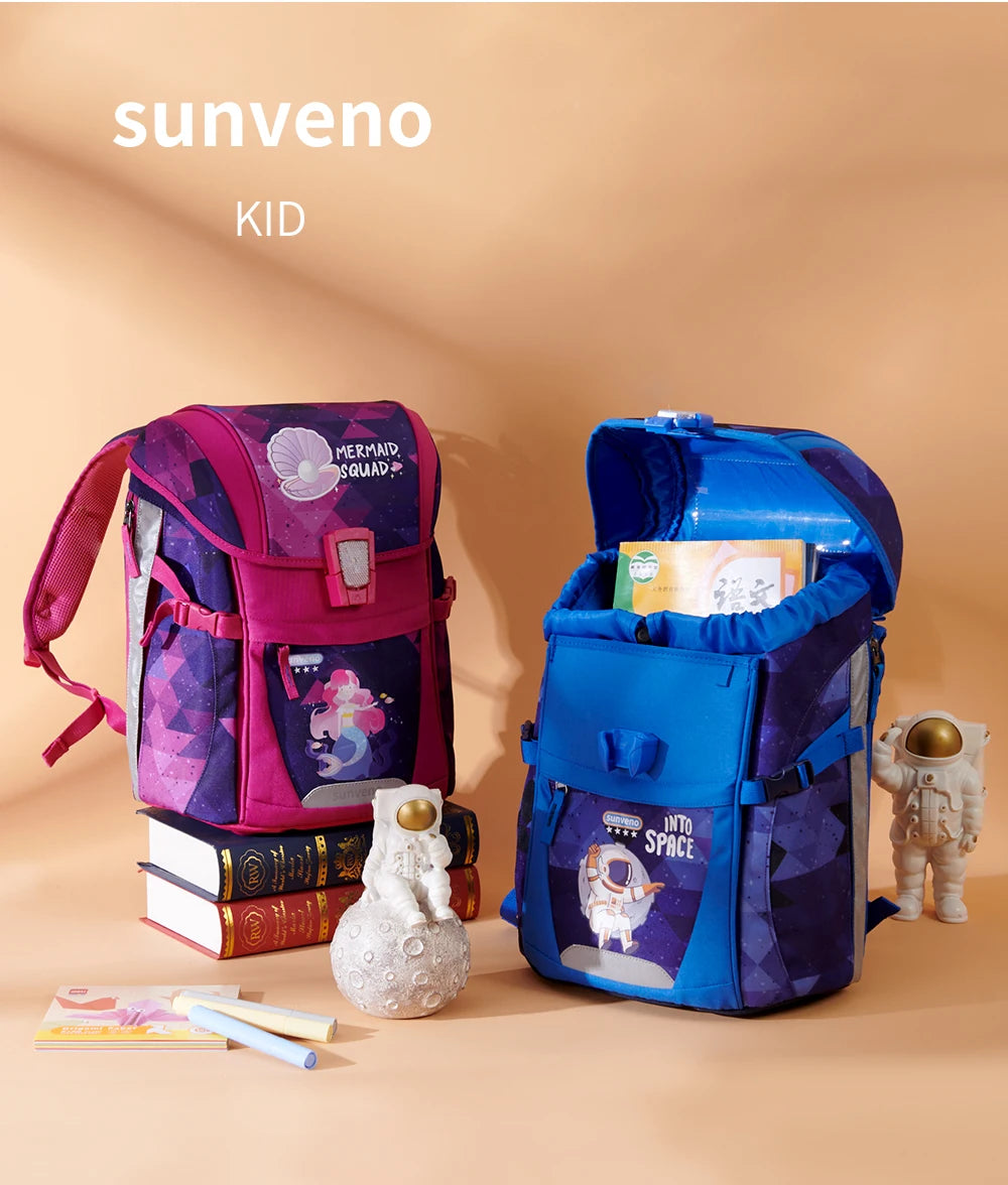 Sunveno School Bag Children's School Backpack Kids Backpack for Boys Girls Elementary Kindergarten Preschool School Bag