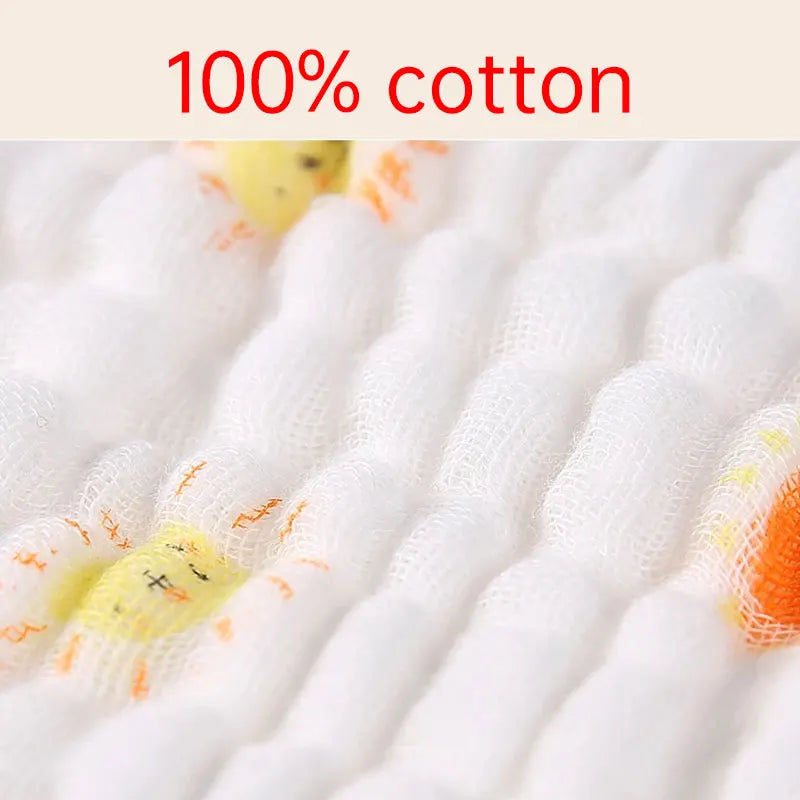 Baby BathTowel Boys Girls 100% Cotton Children Baby Towels Blanket For Newborn Bathrobe 6 Layers Gauze Washcloth Infant Swaddle