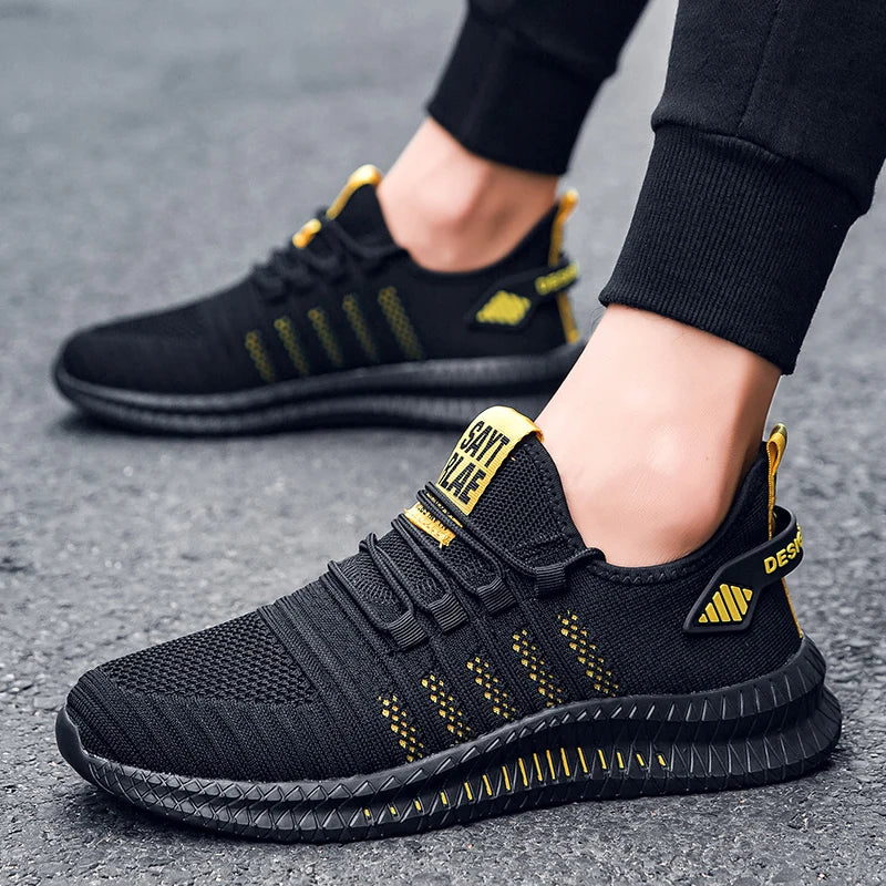 Breathable Men's Casual Sneakers Lightweight Outdoor Men Sneakers Anti-slip Flexible Male Running Shoes Comfortable Tennis 2024