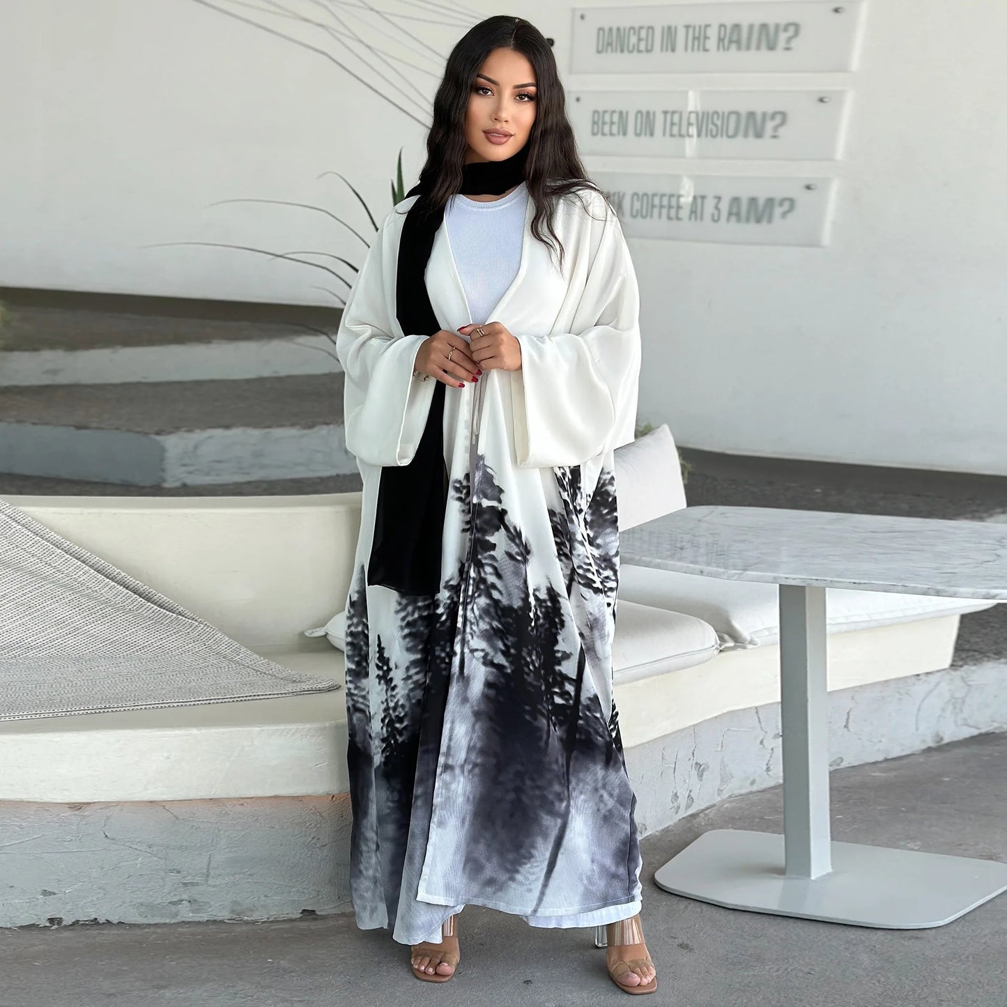 2024 Long Dress Party Evening Robe Abaya Women Muslim Moroccan Kaftan Print Abayas Ramadan Jalabiya Islam Dubai Women's Clothes