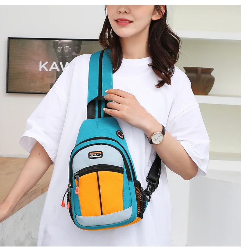 New Women Mini Backpack Small Chest Bag For Men Messenger Shoulder Bag Unisex Sport Chest Bag Girl Daypack Casual Crossbody Bag