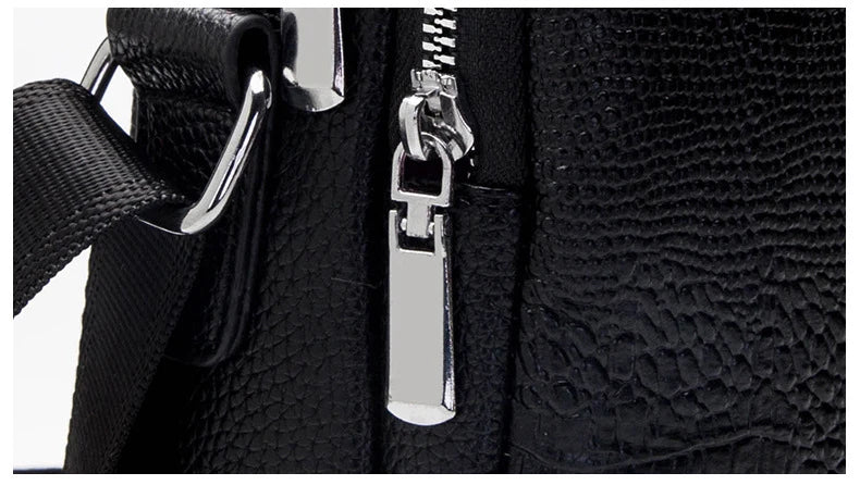 Luxury Brand Messenger Bag Men Leather Business Alligator Shoulder Bag Male Casual Sling Bag Crocodile Crossbody Bag For Men