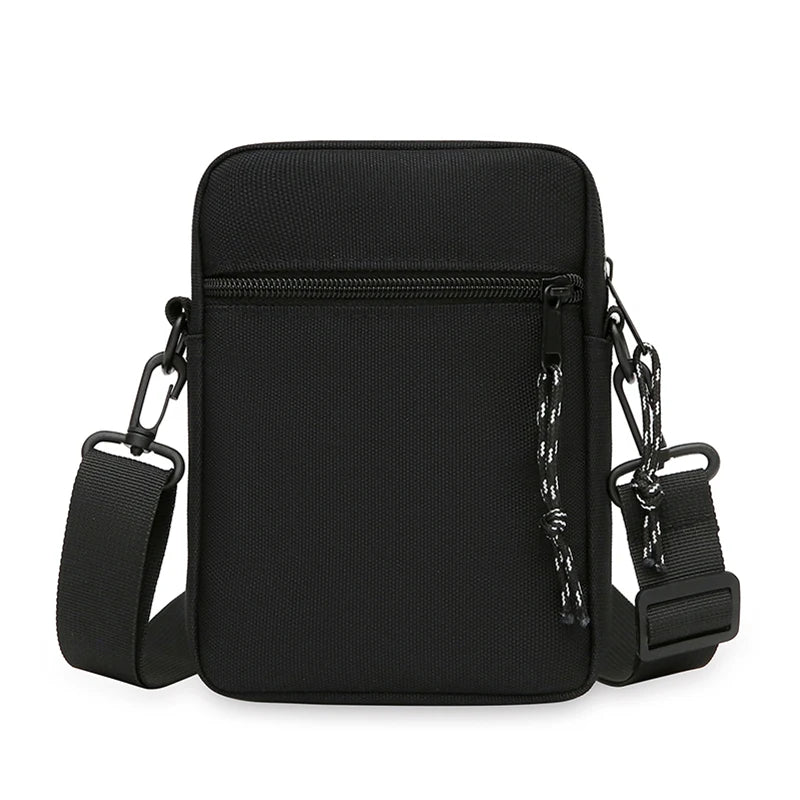 Messenger Sling Bags For Men Casual Canvas Small Zipper Crossbody Pouch Simple Small Crossbody Shoulder Bag Mini Men Phone Bag