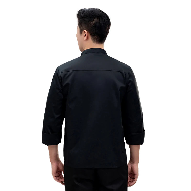 Professional Chef Work Clothes Catering Cooking Clothes Tops Restaurant Uniform Kitchen Shirt Hotel Cook Jacket Waiter Overalls