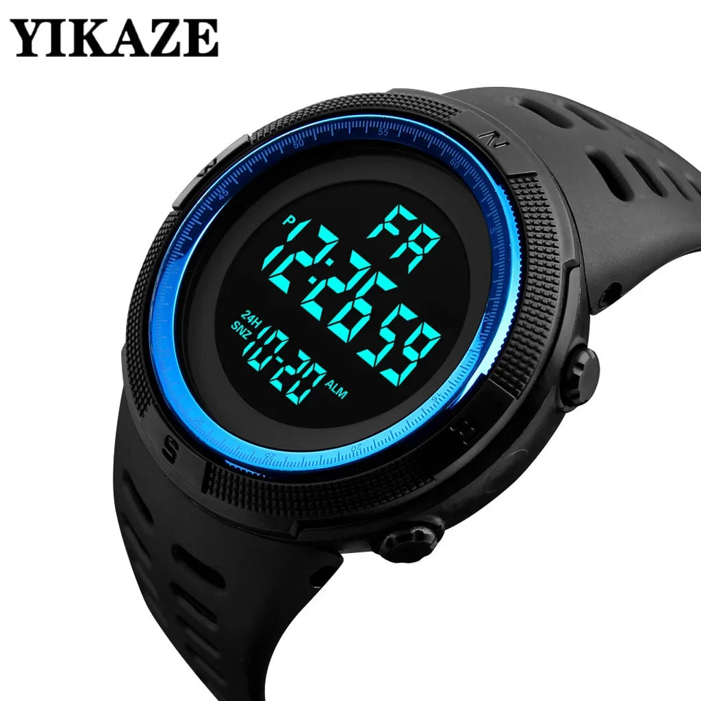 Men's Watch Sports Digital Watches for Man Big Dial Luminous Waterproof Alarm Clock Multifunction Military Electronic Wristwatch