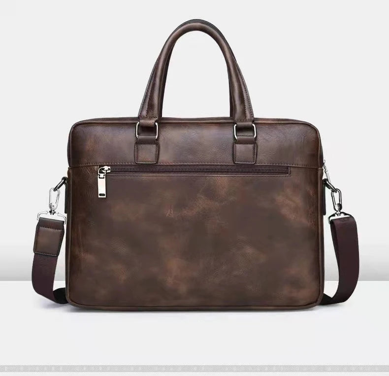 Luxury Brand Business Briefcase Men Leather Handbag For Man Messenger Shoulder Bag Office A4 Laptop Crossbody Bag MaleTote Bags