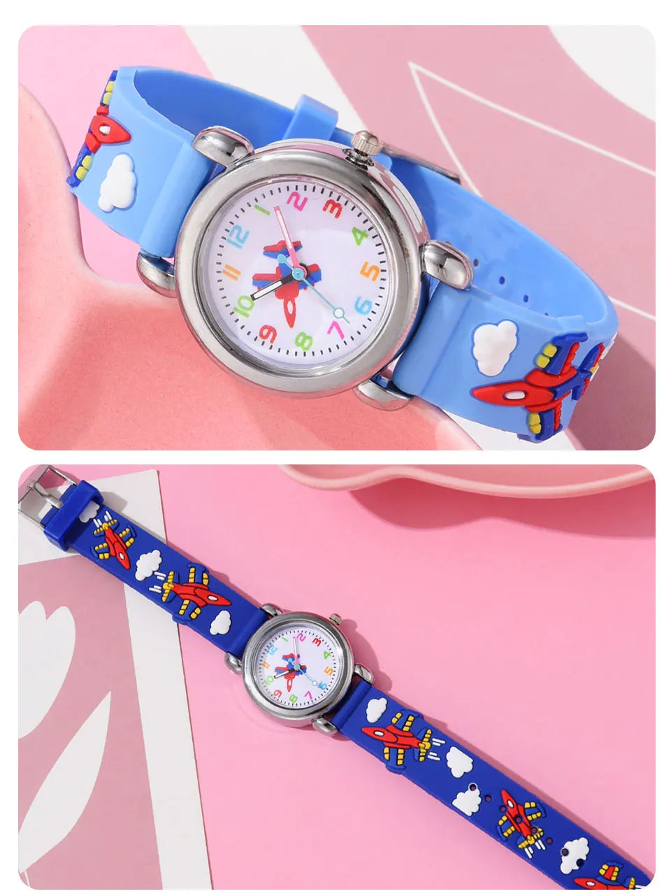 Fashion Children Watches Silicone Quartz Wristwatch Birthday Gift Kid Girl Boy Study Time Girl Watch Reloj