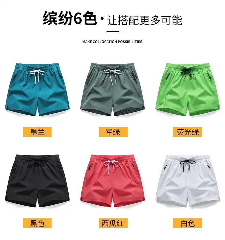 Women Summer Casual Short Pants 2024 High-waisted Loose-fit Zipper Pockets Basics Elastic Waist Running Fitness Jogging Pants