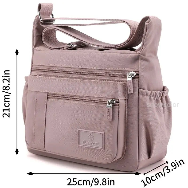 Shoulder Bag Crossbody Bag for Women Messenger Bags Waterproof Nylon Ladies Handbag