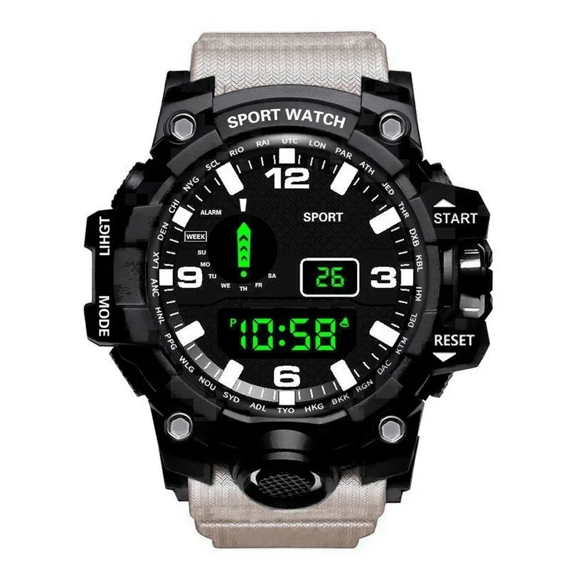 YIKAZE Y02 Sports Men's Watches Multifunction Military Digital Wristwatch Stopwatch Clock LED Electronic Watch for man Student