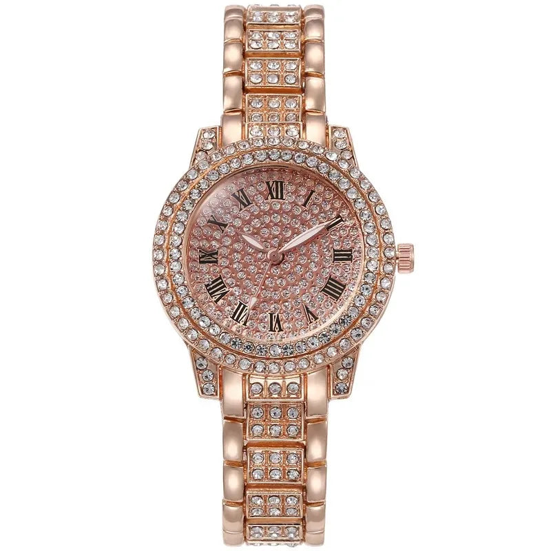 Women's Luxury Crystal Exquisite Wristwatch Quartz Relogio Feminino Casual Ladies Watches Clock Montre Femme Mujer Female Saati