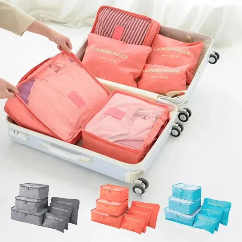 Travel Storage Bag Large Capacity Waterproof Clothes Suitcase Organizer Luggage Clothing Underwear Storage Bag Bag With Zipper