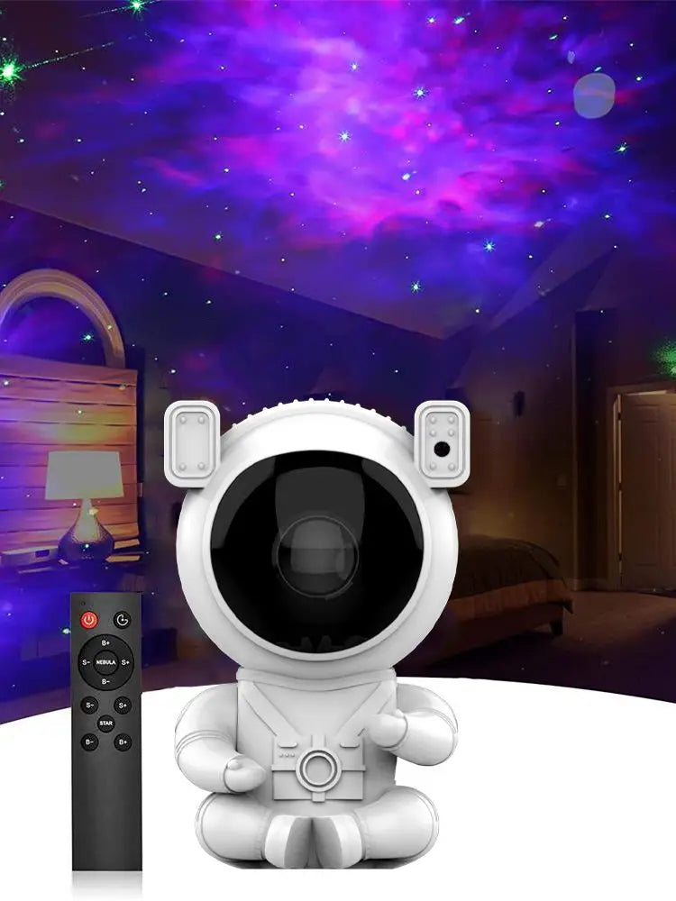 Starry Sky Projector Night Light Spaceship Lamp Galaxy LED Projection Lamp Bluetooth Speaker For Kids Bedroom Home Party Decor