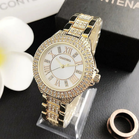 Top Brand Women's Watches Luxury Elegant Diamond Watch Women Fashion Rhinestone Ladies Quartz Watch Clock Gift Montre Femme