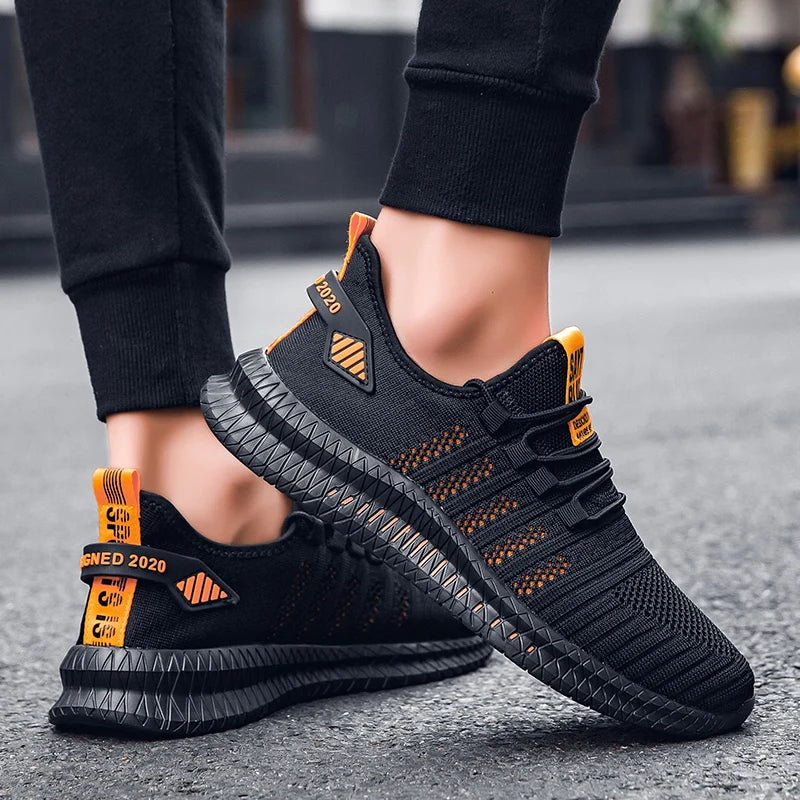 Breathable Men's Casual Sneakers Lightweight Outdoor Men Sneakers Anti-slip Flexible Male Running Shoes Comfortable Tennis 2024