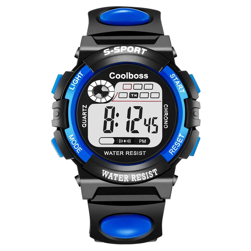 Electronic Watch For Boys Girls Children Luminous Dial Military Sport Watches for Kids Waterproof Multi-function Digital Watch