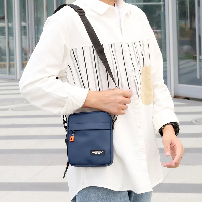 Casual Mini Crossbody Bag Small Men's Shoulder Bag Men Diagonal Small Backpack Light Messenger Phone Bag Boy Fanny Chest Pack