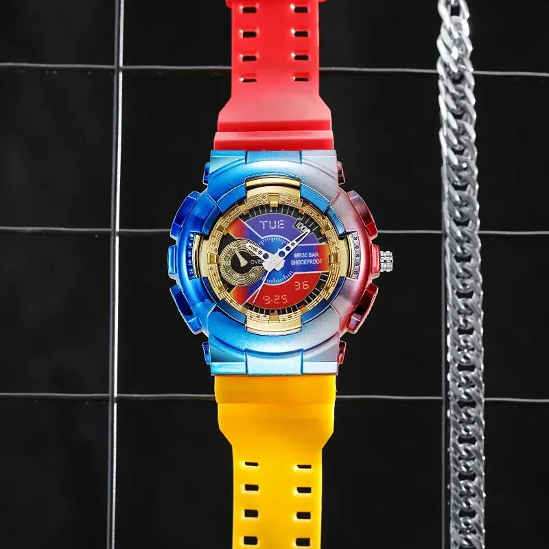 Fashion Kids Watch Boys Girls Quartz Wristwatch Silicone Strap Sports Watches Children Students Women cool Waterproof clocks