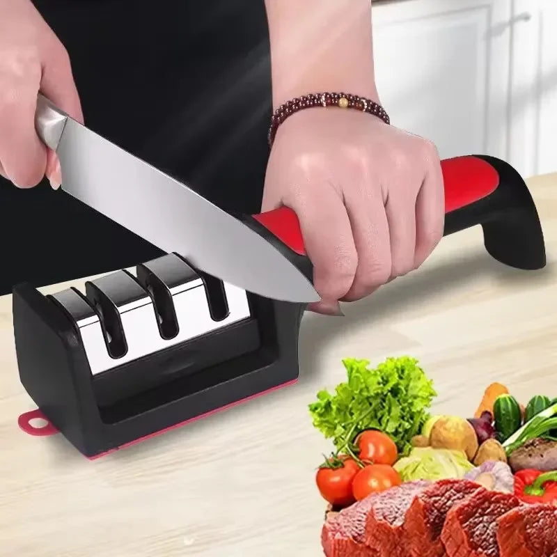 1pc Multifunctional Sharpening Stone Knife Sharpener Kitchen Knife Open Edge Special Fast Sharpening Professional Scissors