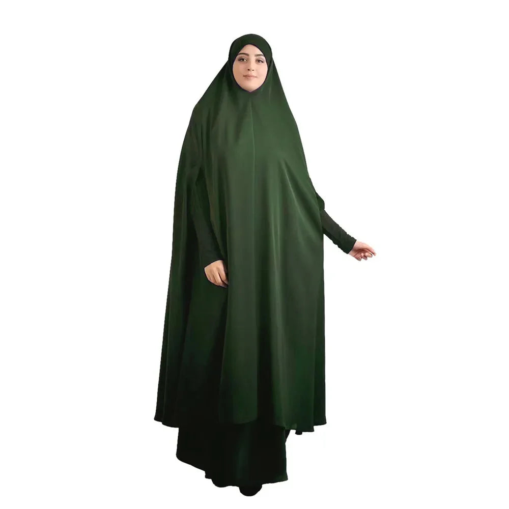 Eid Hooded Muslim Women Hijab Dress Prayer Garment Robe Abaya Long Khimar Full Cover Ramadan Gown Abayas Islamic Clothes Niqab