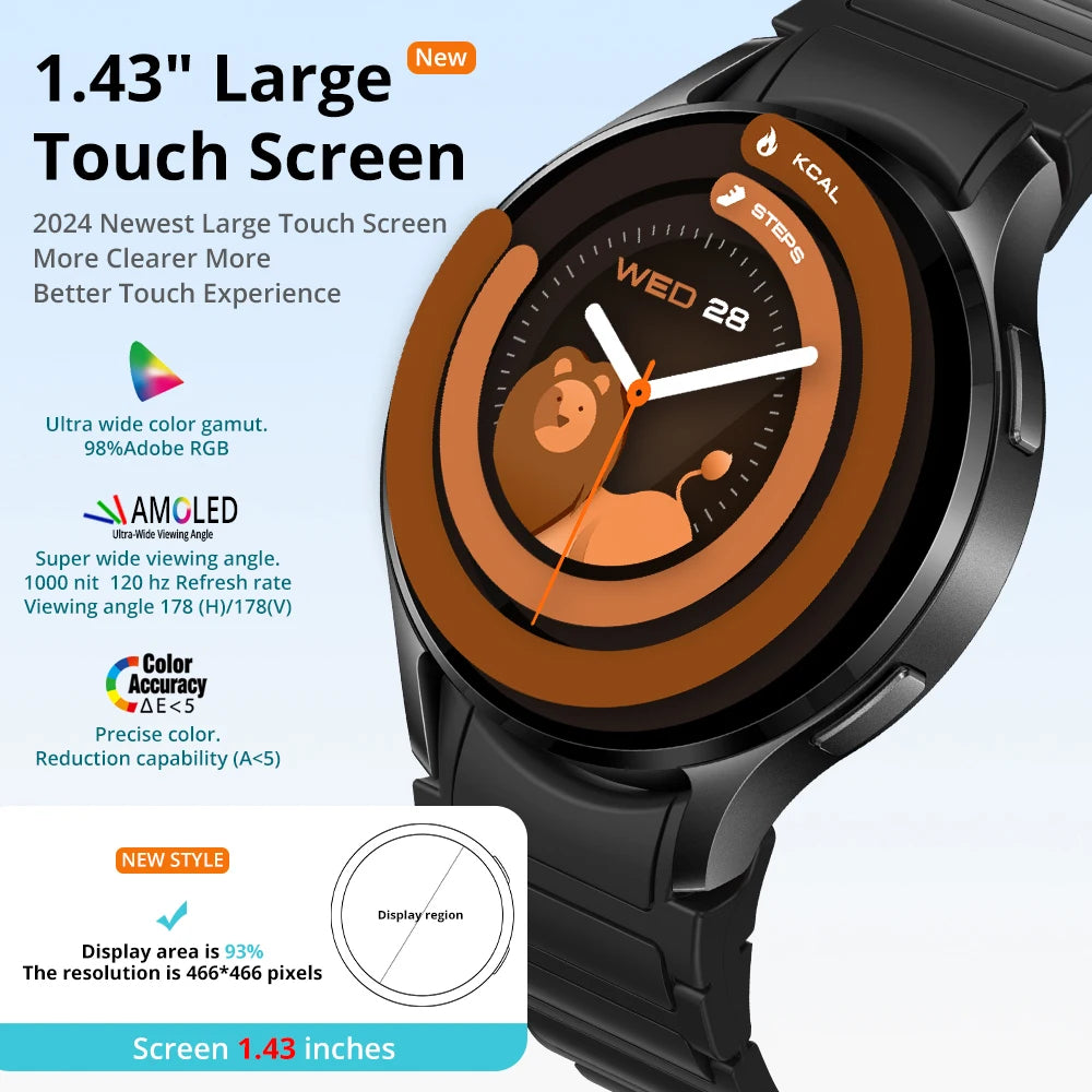 COLMI i28 Ultra AI Smartwatch AMOLED Display, Built-in AI Da-GPT, Muslim Prayer, Bluetooth Call Watch, Smartwatch For Men Women