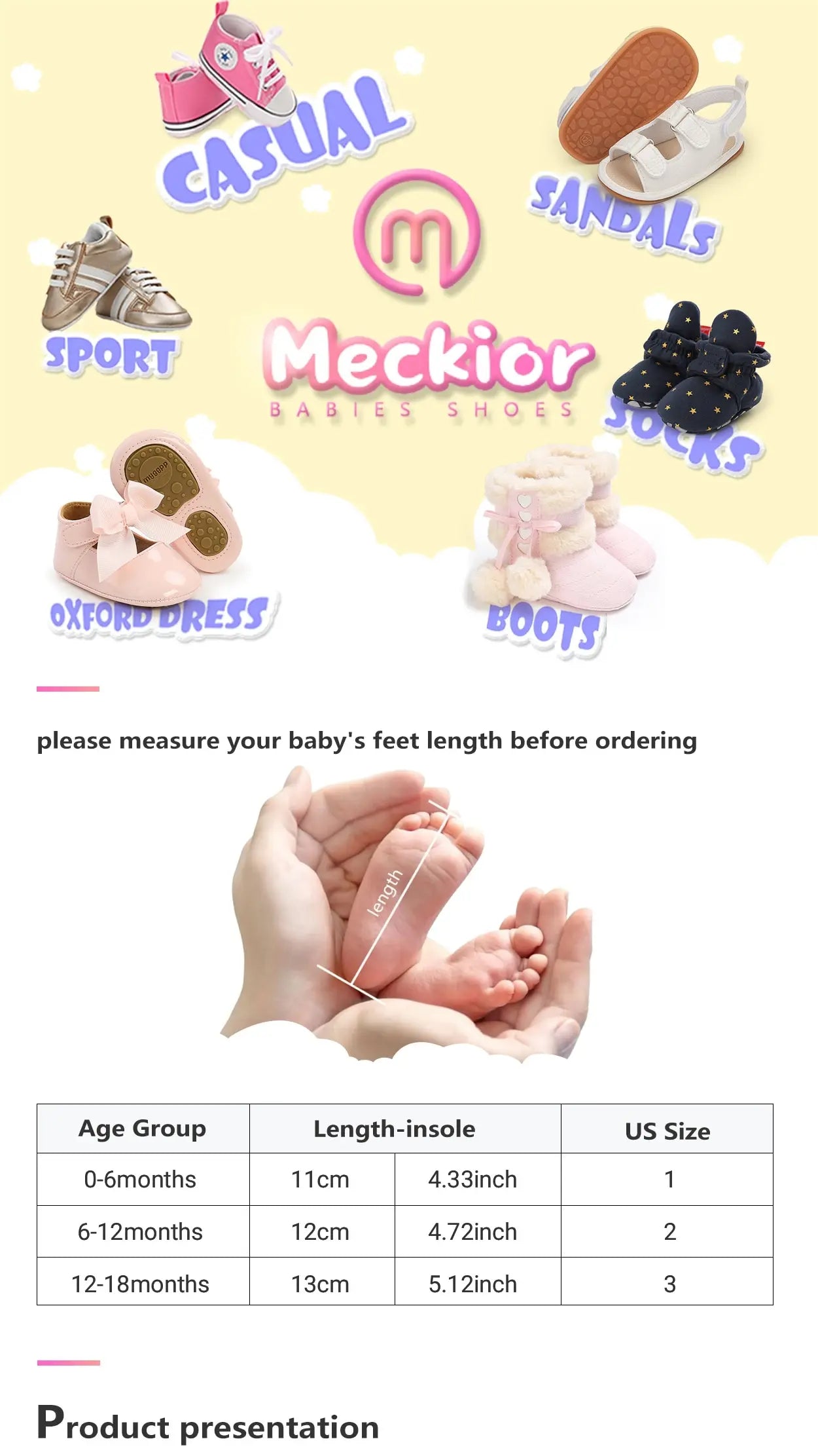 Meckior Baby Shoes Classic Dress Cute Bow-knot Heart Anti-slip Soft Sole First Walkers Infant Baby Girls Toddler Shoes 0-18m